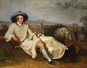 TISCHBEIN, Johann Heinrich Wilhelm Goethe in the Roman Campagna (mk08) USA oil painting artist